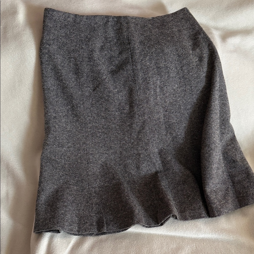 GAP black tweed A Line Mini Skirt